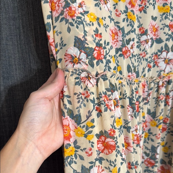 wild fable multicolored sheer duster with bishop sleeves - Picture 4 of 4